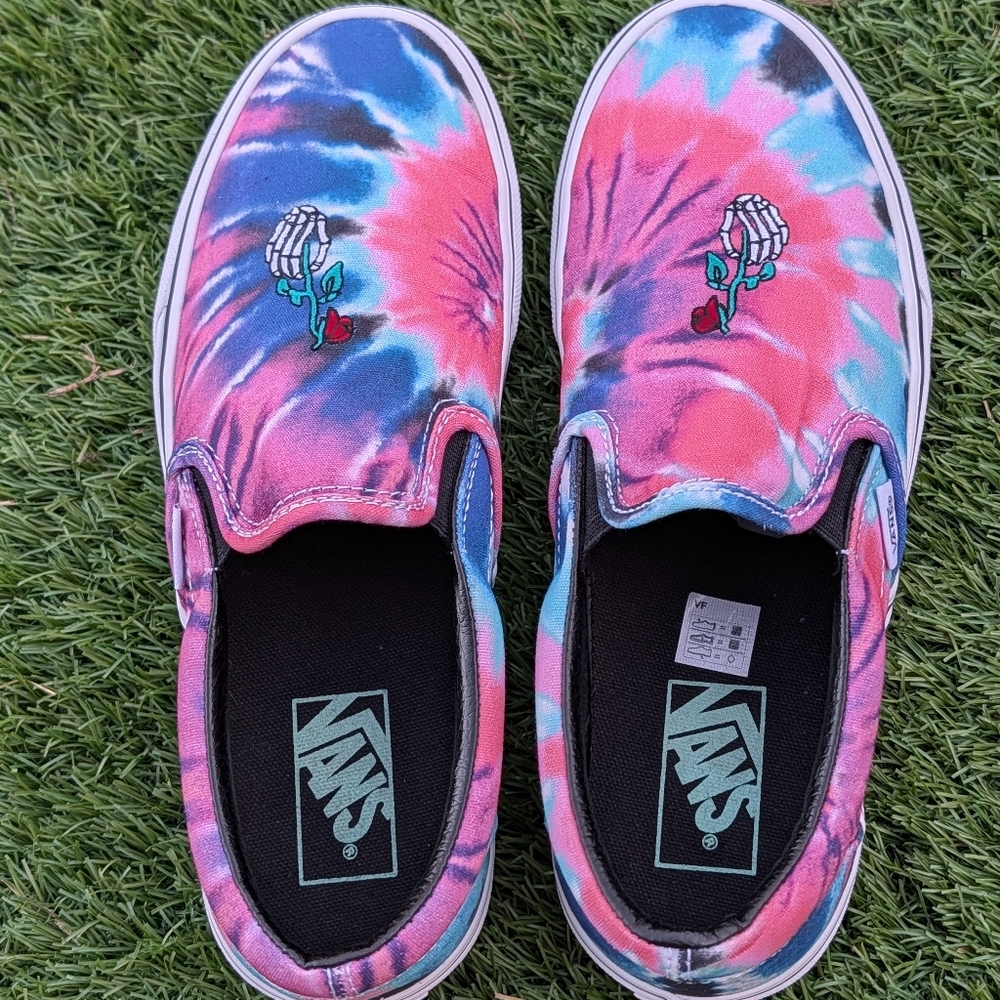 Vans Multicolor Tie-Dye Slip-Ons - Picture 15 of 15